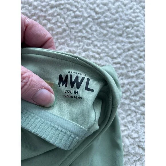 Madewell Flex Fitness Dress w/Built in Shorts Tennis Pickle Ball Green Size  M
